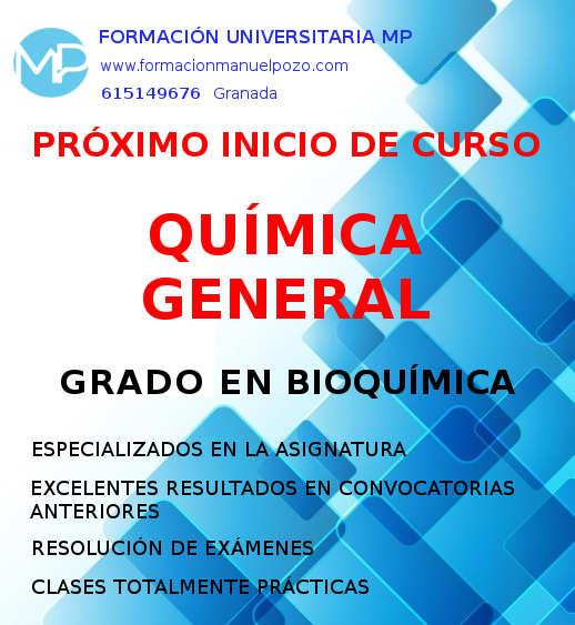 INICIO DE CURSOS QUÍMICA GENERAL